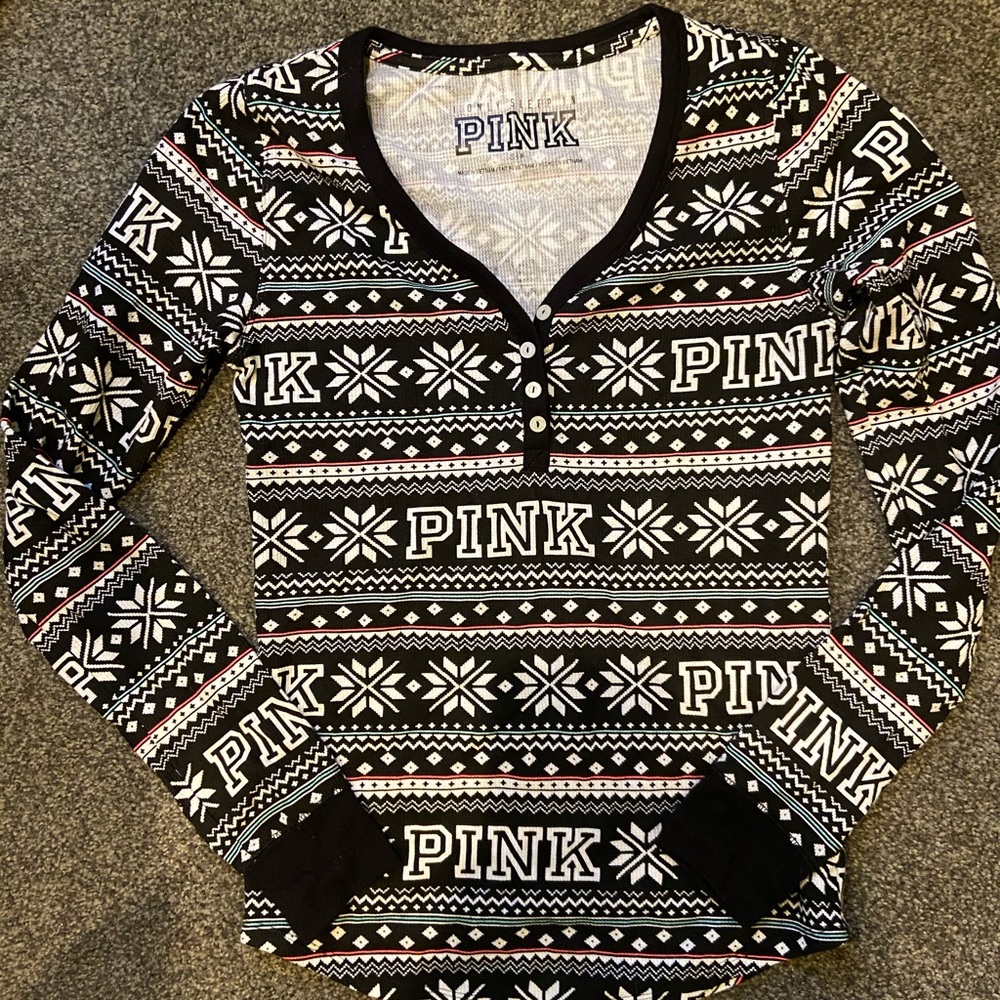 Victoria Secret PINK Thermal PJ set - size small